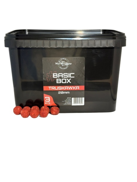 WarTheCarp Basic Box Kulki Zanętowe 20mm 3kg - Truskawka